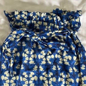 High waisted, belted paper bag waist skirt from Anthropolgie